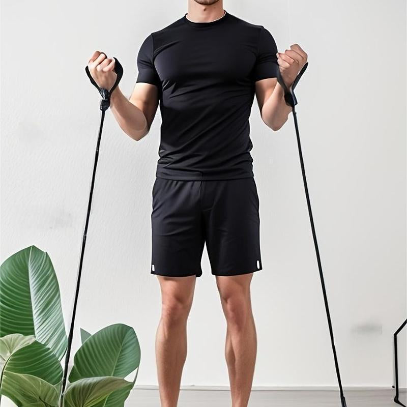 8-Piece Push-Up Board, Men'S Home Fitness , Foldable, Suitable for All Body Types, Push-Up Board Push Board Equipment Strength Training Set Equipment Multi-Functional Pushup Adjustable Chest