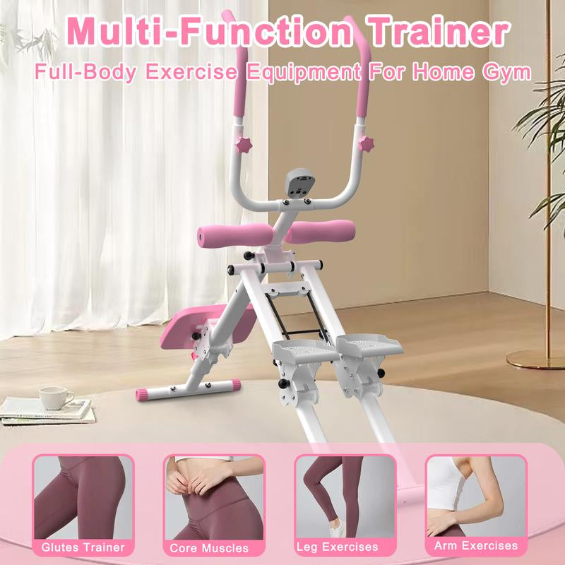 2 in 1 Stair Stepper & Ab Workout Machine - Multi-Function Trainer-Upgrade High-Efficiency Stairmaster & Ab Trainer Machine Full-Body Exercise Equipment for Home Gym Exercise