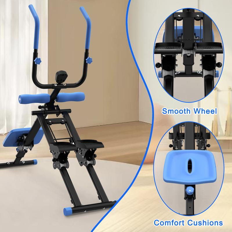 2 in 1 Stair Stepper & Ab Workout Machine - Multi-Function Trainer-Upgrade High-Efficiency Stairmaster & Ab Trainer Machine Full-Body Exercise Equipment for Home Gym Exercise