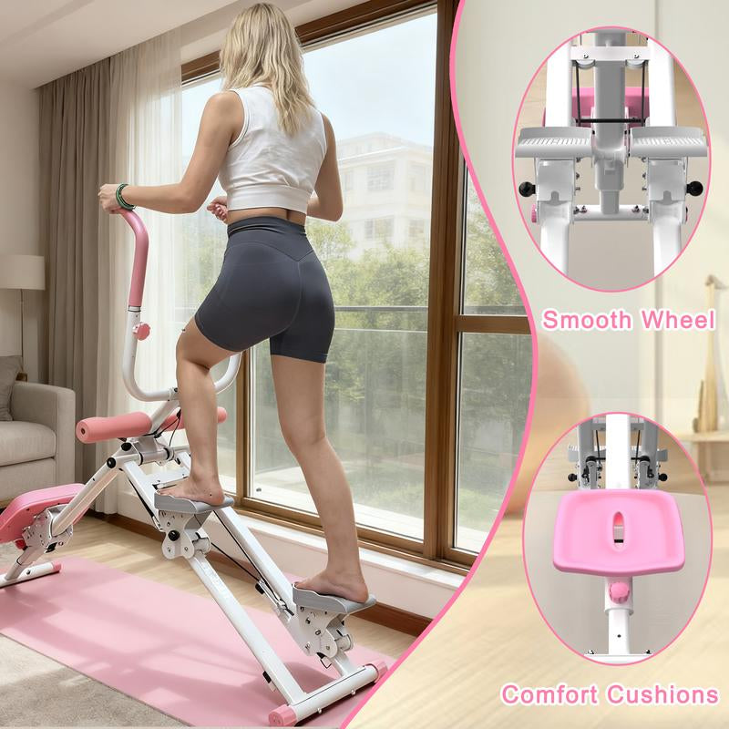 2 in 1 Stair Stepper & Ab Workout Machine - Multi-Function Trainer-Upgrade High-Efficiency Stairmaster & Ab Trainer Machine Full-Body Exercise Equipment for Home Gym Exercise