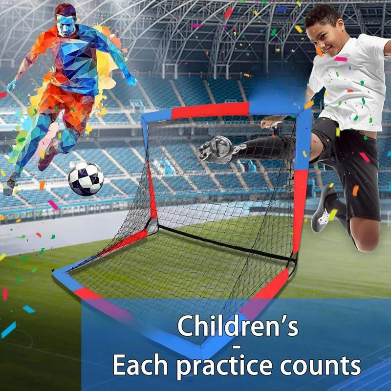 2 Pack Pop up Soccer Goals 4X3Ft Practice Net Carry Bag Ground Pegs Backyard Field Court Indoor Outdoor Park Multi Surface Training