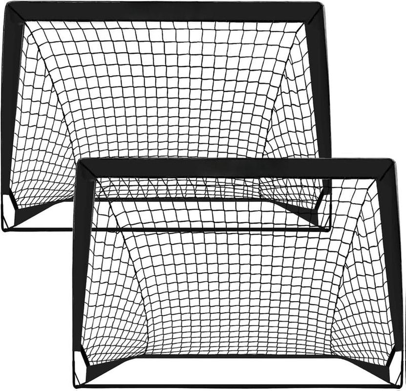 2 Pack Pop up Soccer Goals 4X3Ft Practice Net Carry Bag Ground Pegs Backyard Field Court Indoor Outdoor Park Multi Surface Training