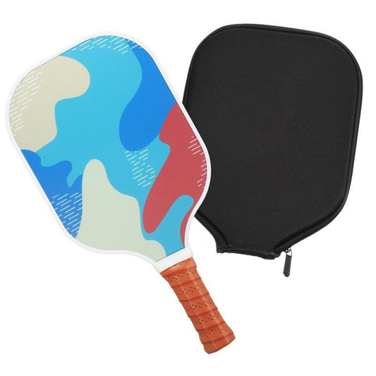 Graphite Pickleball Paddles USAPA Fiberglass Paddle with Bag White Blue Red