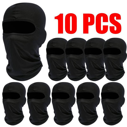 Full Face Mask, 10Pcs/Set Breathable Face Cover, Outdoor Sports Face Mask for Cycling Skiing, Cosplay, Protective Gear for Men & Women