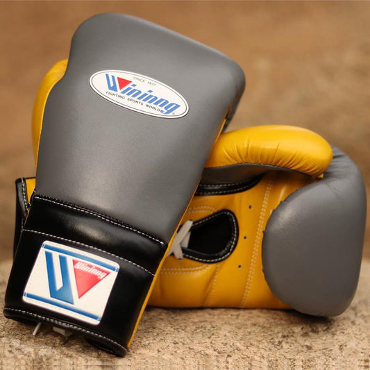 WINNING Traditional Professional Boxing Gloves with Laces for Training, Sparring and Heavy Punching Bags for Men and Women, MMA, Kickboxing, Muay Thai