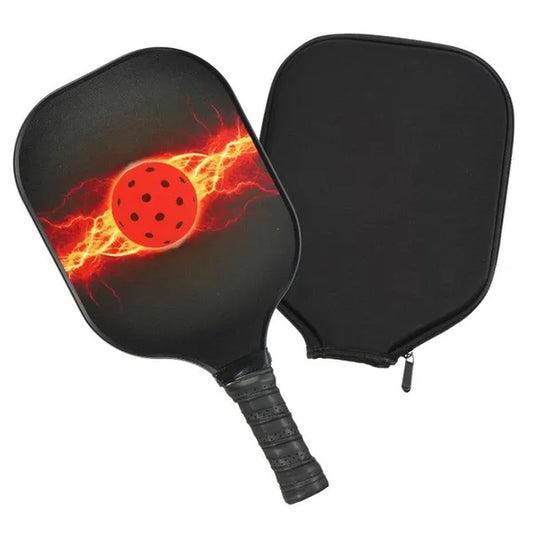 Graphite Pickleball Paddles USAPA Fiberglass Paddle with Bag Orange Ball