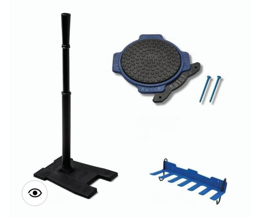 753 Sports Power Batting Combo with Carbon Fiber Design Batting Tee, Power Batting System and Bat Rack Pitcher Baseballequipment